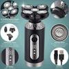 Electric Razor for Men's, 4 in 1 Men's Electric Shaver Wet and Dry Double Shaver Waterproof 4D Rechargeable Multifunctional Razor Beard Trimmer Beauty Kit view 2