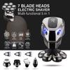Electric Razor for Men's, 6-in-1 Men Electric Razor Shaver Bald 7 Cutter Head Shaver Multifunctional Razor Alien Shape IPX6 Waterproof Grooming Kit view 2