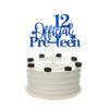 12th Birthday Cake Topper, Blue Glittery 12 Official Pre-Teen Cake Topper for Boys Girls 12 Years Old Birthday Party Decorations view 1