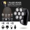 Electric Razor for Men's, 7 Cutter Head Electric Shaver 7D Razor for Men Head Shavers for Bald Shaver Multifunctional Grooming Kit Waterproof Cordless view 2