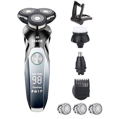 Electric Razor for Men's, Electric Shaver For Men Men's Trimmer Razor Electric Shaver Men's Shaving Machine USB Charging and Waterproof Shaver Electric (Color : B)