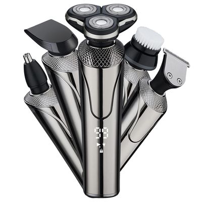 Electric Razor for Men's, Electric Shaver for Men Smart High-power Shaver USB Charging Dry and Wet Double Shave Whole Waterproof Multifunctional Kit