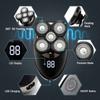 Electric Razor for Men's, 5 In 1 Men's Rechargeable Bald Head Electric Shaver 5 Floating Heads Beard Nose Ear Hair Trimmer Razor Clipper Facial Brush view 3