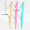 12 Packs Eyebrow Razor,Portable Shavers Trimmers Facial Hair Knife Remover,Shaper Shavers Trimmers for Women and Men Face Hair Removers (Yellow,Pink, Blue) view 2