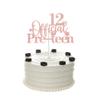 12th Birthday Cake Topper, Rose Gold Glittery 12 Official Pre-Teen Cake Topper for Boys Girls 12 Years Old Birthday Party Decorations view 1