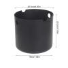 Aluminum Sauna Bucket, 7L Handmade Luxurious Bucket, Long Handle Sauna Aluminum Bucket, Spoon Black Perforated Grooved Set Sauna Barrel for Bathrooms view 2
