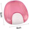 Press-to-Open Retainer Case, Portable Denture Box Teeth Retainer Box False Teeth Container for Denture, Braces, Mouth Guard (Pink) | F2 Medical Supplies view 2