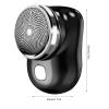 Electric Shaver for Men, Portable Razor, Pocket Size Mini Shave, Wet and Dry Mens Razor USB Rechargeable Shaver, Easy One-Button Use Suitable for Home, Office, Business, Travel (Black) view 3