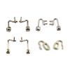 100 Pieces (50 Pairs) Metal Spectacle Frame Nose Pad Arm, Spectacle Accessories, Nose Pad Holder for Spectacle Repair (Color : A) view 4