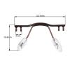 10 Pack Glasses Bridge Replacement Rimless Frame Metal Glasses Nose Bridge With Nose Pad Glasses Accessories (Color : Auburn) view 2