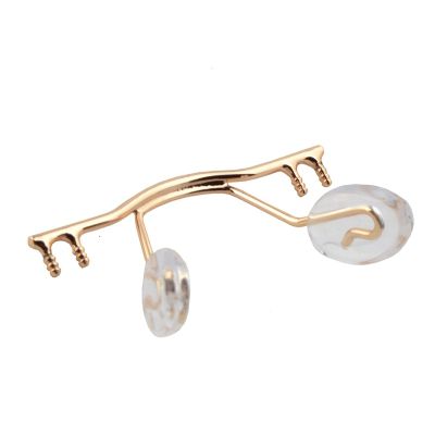 10 Pieces, Glasses Nose Brackets, Rimless Glasses Nose Pads, Glasses Accessories, Stainless Steel Glasses Nose Bridge With Nose Pads, (Color : Gold)