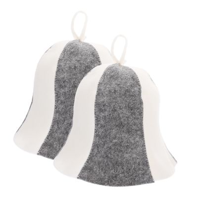 YARNOW 4pcs Felt Sauna Cap Lightweight and Breathable Sauna Hat for Women Reusable Bathing Hats Absorbent Felt for Household Bath Head Cover for Steam