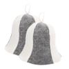 YARNOW 4pcs Felt Sauna Cap Lightweight and Breathable Sauna Hat for Women Reusable Bathing Hats Absorbent Felt for Household Bath Head Cover for Steam view 1