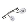 10 Pack Glasses Bridge Replacement Rimless Frame Metal Glasses Nose Bridge With Nose Pad Glasses Accessories (Color : Dark Grey) view 1