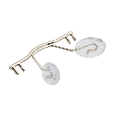 10 Pieces of Glasses Nose Bridge Glasses Nose Pad Arm Metal Frameless Optical Frame Nose Bridge Nose Pad Bracket Glasses Accessories (Color : Silver)