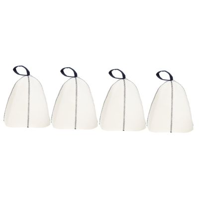 YARNOW 4pcs Felt Sauna Hat for Men Lightweight Steam Hat Water Absorption for Sauna Cap Use in Home Spa