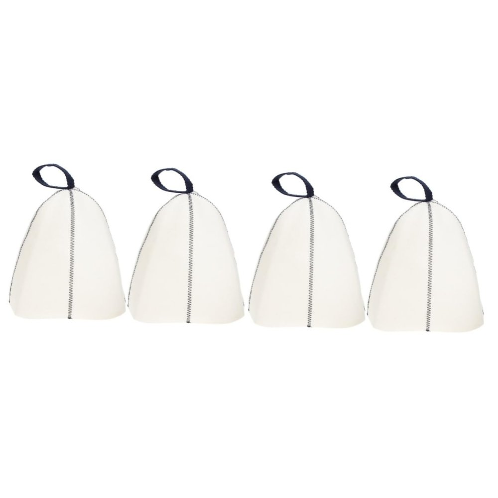 YARNOW 4pcs Felt Sauna Hat for Men Lightweight Steam Hat Water Absorption for Sauna Cap Use in Home Spa
