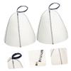 YARNOW 4pcs Felt Sauna Hat for Men Lightweight Steam Hat Water Absorption for Sauna Cap Use in Home Spa view 4