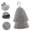 YARNOW 6pcs Felt Sauna Hat for Women Thickened Shower Cap Delicate Design for Hair Protection during Shower Spa Reusable Bath Cap view 3