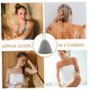 YARNOW 6pcs Felt Sauna Hat for Women Thickened Shower Cap Delicate Design for Hair Protection during Shower Spa Reusable Bath Cap view 4