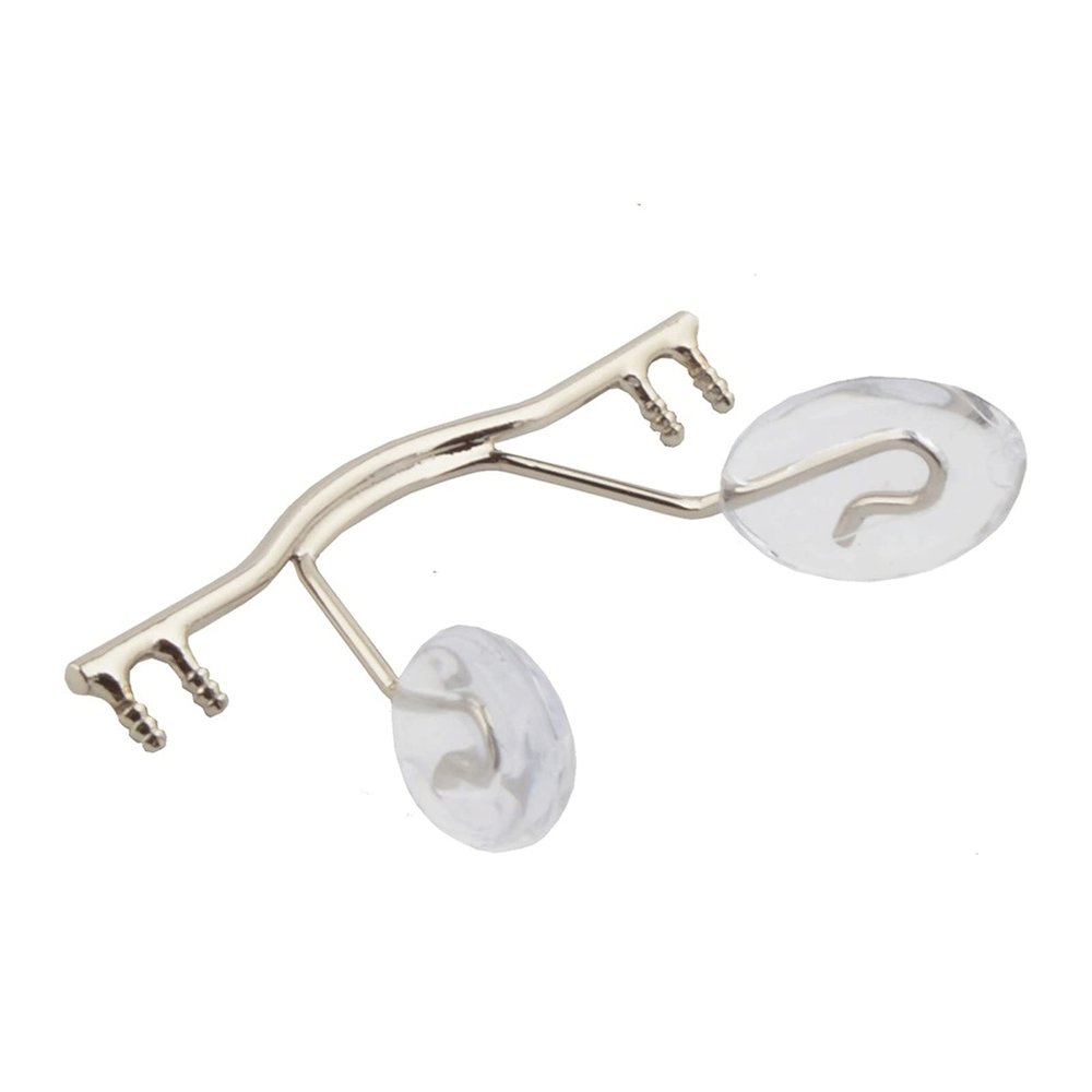 10 Pieces, Rimless Glasses Nose Pads, Glasses Nose Brackets, Glasses Accessories for Glasses Repair (Color : Silver)