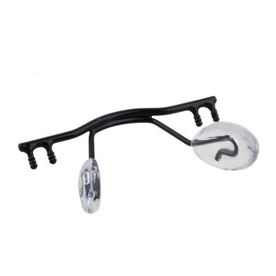 10PCS Glasses Nose Pad Arm Metal Frameless Optical Frame Nose Bridge Glasses Accessories (Color : Black)