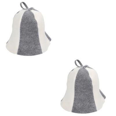 YARNOW 2pcs Lightweight Sauna Hat for Portable Use Comfortable Sauna Hat Bathing for and Bathroom Supplies Keeps Hair Protected during Sessions
