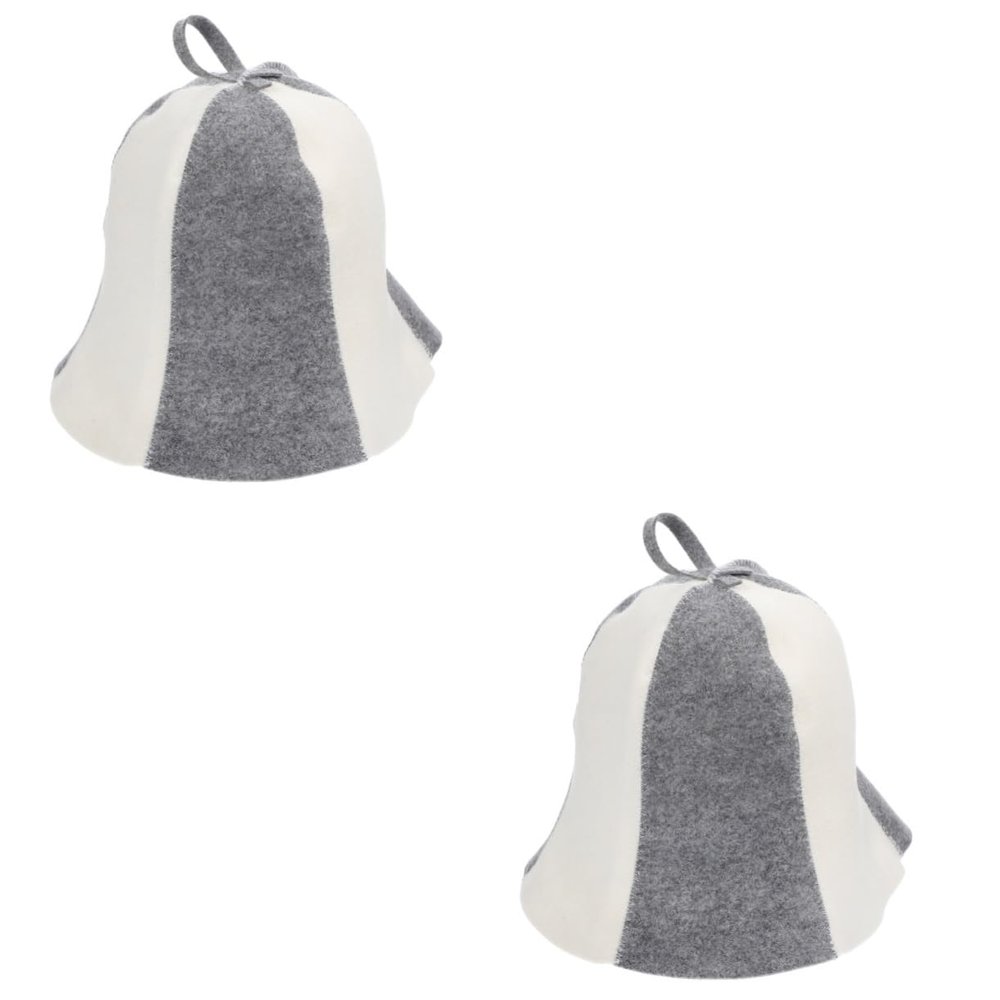 YARNOW 2pcs Lightweight Sauna Hat for Portable Use Comfortable Sauna Hat Bathing for and Bathroom Supplies Keeps Hair Protected during Sessions