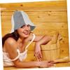 YARNOW 2pcs Lightweight Sauna Hat for Portable Use Comfortable Sauna Hat Bathing for and Bathroom Supplies Keeps Hair Protected during Sessions view 4