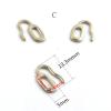 100 Pieces (50 Pairs) Metal Spectacle Frame Nose Pad Arm, Spectacle Accessories, Nose Pad Holder for Spectacle Repair (Color : C) view 2