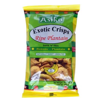 Asiko Plantain Chips Green (Box of 24)
