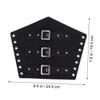 GALPADA Punk Style Arm Guards Pu Leather Wristbands for Role Play Unique Rope-worn Wristbands Cosplay Props for Performance view 2