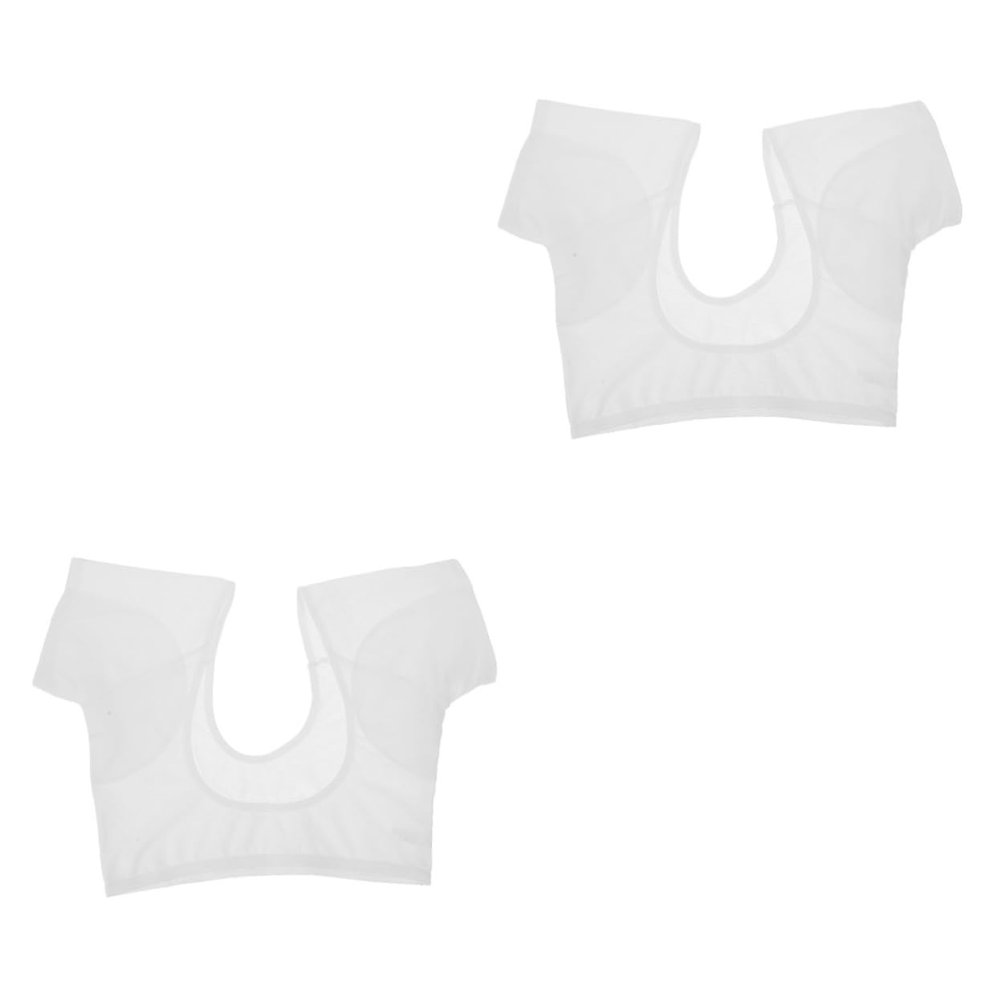 minkissy 2pcs Breathable Underarm Sweat Vest for Women Quick-Drying Armpit Pads Blend Keeps Clothes Dry for Use