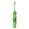 3 Colors Children Electric Toothbrush with 2 Brush Heads Cartoon Pattern Waterproof Teeth Cleaning Brush Gift for Kids(Green) view 1