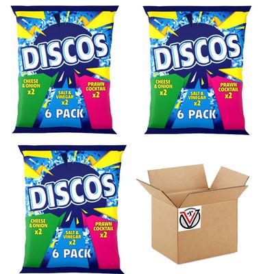 03 x Discos Variety Multipack Crisps (6 x 25.5g)