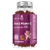 Iron Gummies for Kids - 4 Months Supply - 120 Gummies - with Vitamin C - Natural Mixed Berry Flavour - Bioavailable Forms - Lactose-Free & Vegan Iron Supplements for Kids - No Metallic Aftertaste