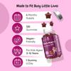 Iron Gummies for Kids - 4 Months Supply - 120 Gummies - with Vitamin C - Natural Mixed Berry Flavour - Bioavailable Forms - Lactose-Free & Vegan Iron Supplements for Kids - No Metallic Aftertaste view 4