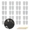 20 Pairs of Eyeglass Nose Covers and 2 Pieces of Eyeglass Cloth, Push-On Silicone Nose Pads, Non-Slip Sunglass Pads, Eyeglass Pads for Eyeglasses Sunglasses (Clear) view 1