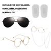 20 Pairs of Eyeglass Nose Covers and 2 Pieces of Eyeglass Cloth, Push-On Silicone Nose Pads, Non-Slip Sunglass Pads, Eyeglass Pads for Eyeglasses Sunglasses (Clear) view 4