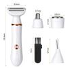 ACWOO Electric Lady Shaver, Cordless 4 in 1 Electric Shaver for Women, Rechargeable Painless Electric Razor Bikini Trimmer Wet and Dry Hair Removal for Face Legs Underarm Nose and Eyebrow (A) view 2