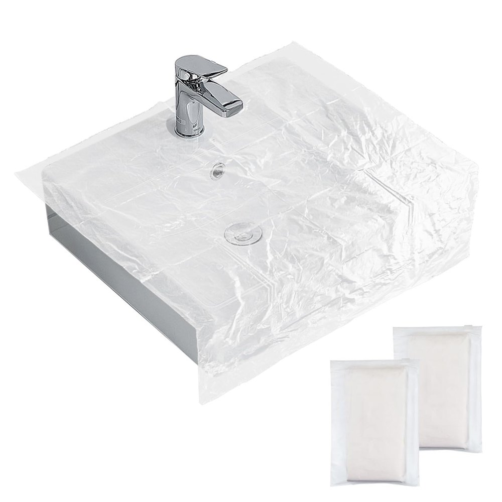 Beard Hair Catcher for Sink, Beard Bib Pack of 40, Disposable Beard Beard Catcher for Shaving, Sink Cover for Shaving & Trimming Clear, Stop Worrying about Cleaning