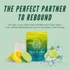 Hanqure Rehydrate | Hydration Powder Electrolyte Drink Mix to Rehydrate Fast Recovery Lemon Lime Flavour with NAC, Vitamin C, Magnesium. Hypotonic Effervescent Mix. 10 Servings per Sachet. view 3