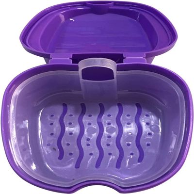 Denture Bath Case Cup Box Holder Denture Storage Box Soak Container with Strainer Basket for Home Travel Style 5, normal