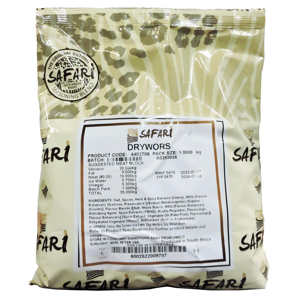Safari Drywors Spice 1kg