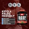 NXT Nutrition Beef Protein Isolate Powder - Protein Powder High in Natural Amino Acids - Paleo, Keto Friendly - Dairy and Gluten Free - Muscle Recovery | 1.8kg (Watermelon & Strawberry) view 3