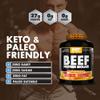 NXT Nutrition Beef Protein Isolate Powder - Protein Powder High in Natural Amino Acids - Paleo, Keto Friendly - Dairy and Gluten Free - Muscle Recovery | 1.8kg (Mango & Orange) view 3