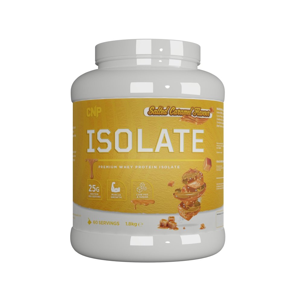 CNP Professional Isolate, Premium Whey Protein Isolate, 26g Protein, 1.8kg & 900g, 60/30 Servings, 6 Great Tasting Flavours, Vegetarian (Salted Caramel, 1.8kg)