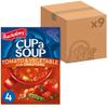 Batchelors Cup a Soup Tomato & Vegetable Instant Soup, 4 Sachets Per 104 g Box (Total 9 Boxes = 36 Sachets) view 1