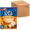 Batchelors Cup a Soup Chicken Instant Soup, 4 Sachets Per 81 g Box (Total 9 Boxes = 36 Sachets) view 1