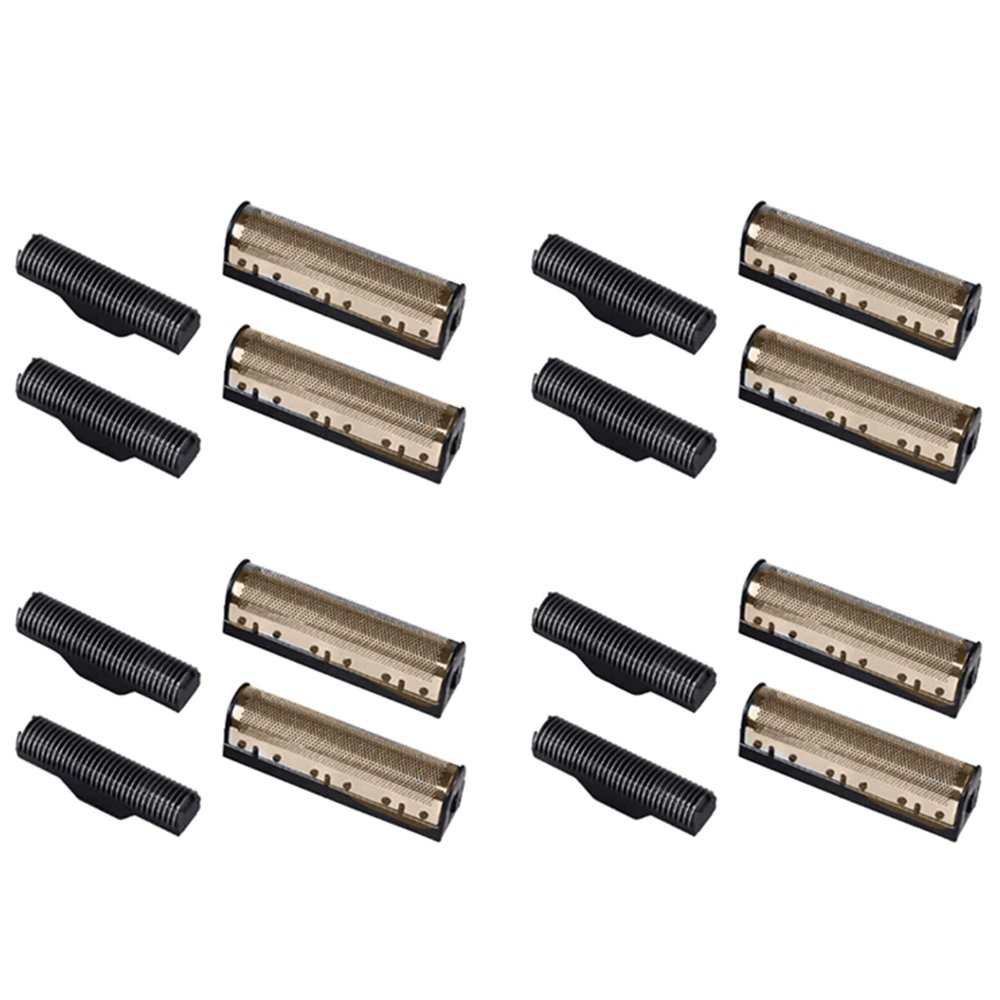 Rheross 4Set Clipper Blade for Km-1102 Clipper Electric Shaver Parts Net Gold